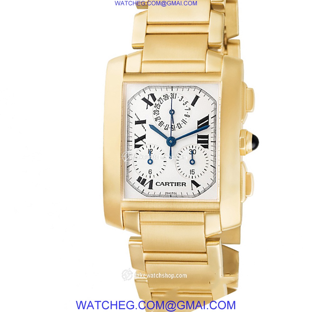 Cartier w50005r2 Tank Francaise  Male 18k yellow gold