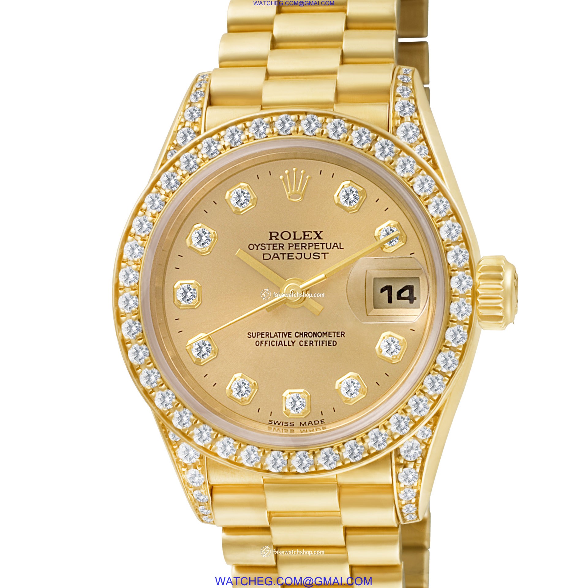 Rolex 79158 Datejust Automatic Female 18k yellow gold