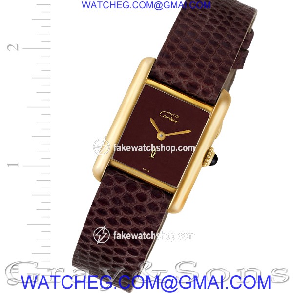 Cartier Cartier 1374 Tank Manual Female plaque
