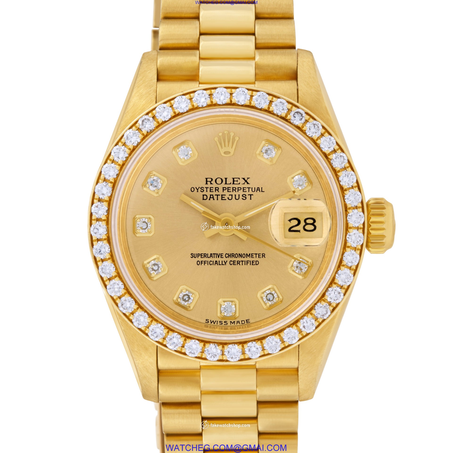 Rolex 69178 Datejust Automatic Female 18k yellow gold