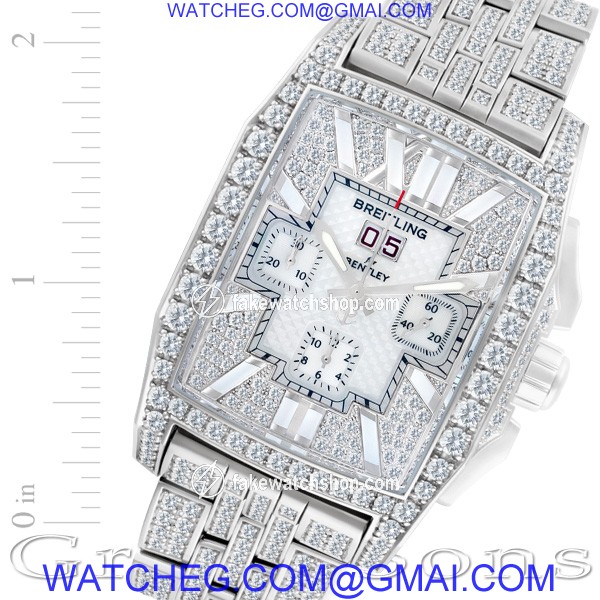 Breitling j44365 Flying B Automatic Male 18k White Gold