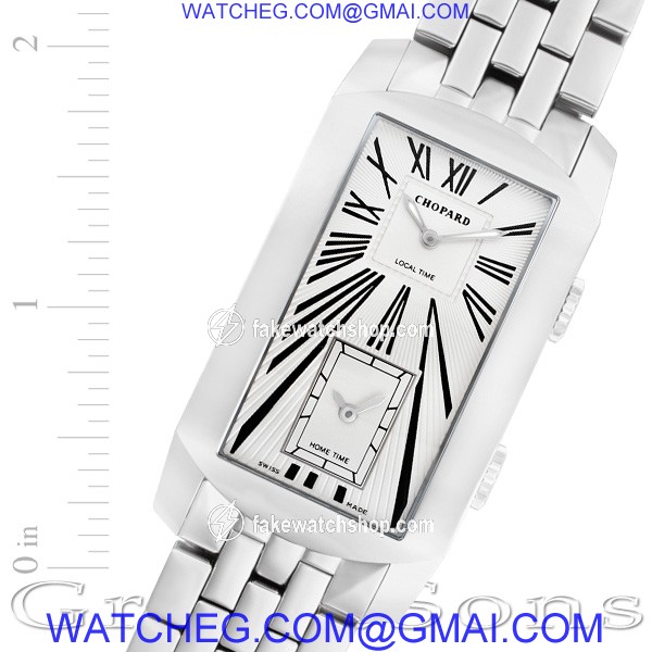 Chopard r46390 Dual Time Automatic Male 18k White Gold