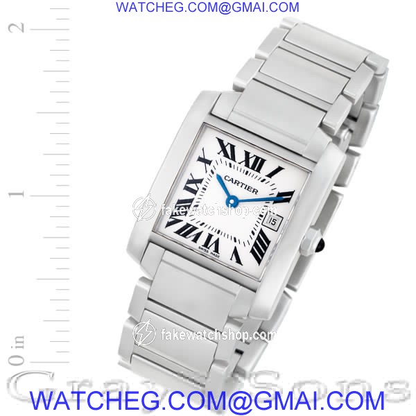 Cartier W51011Q3 Tank Francaise Quartz Unisex Stainless Steel