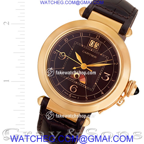 Cartier W3030001 Pasha 42mm Automatic Male 18k rose gold