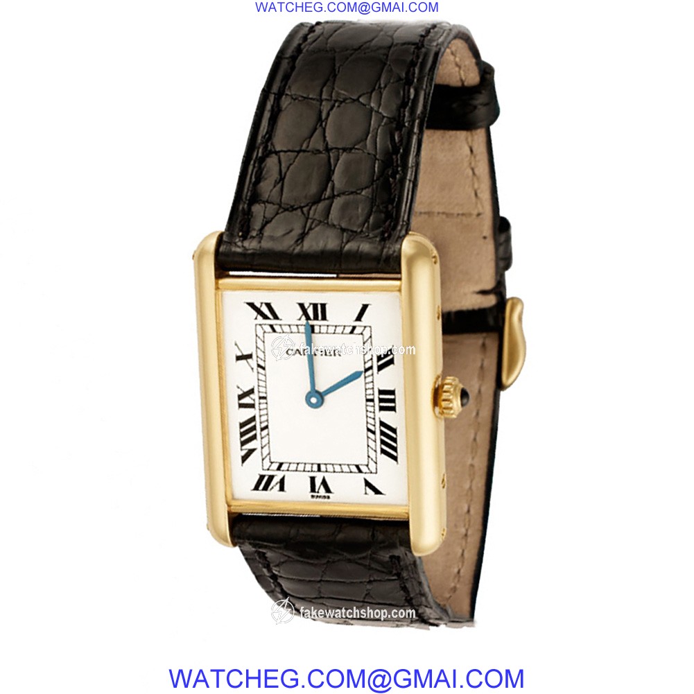 Cartier W5200024 Tank Quartz Male 18k yellow gold