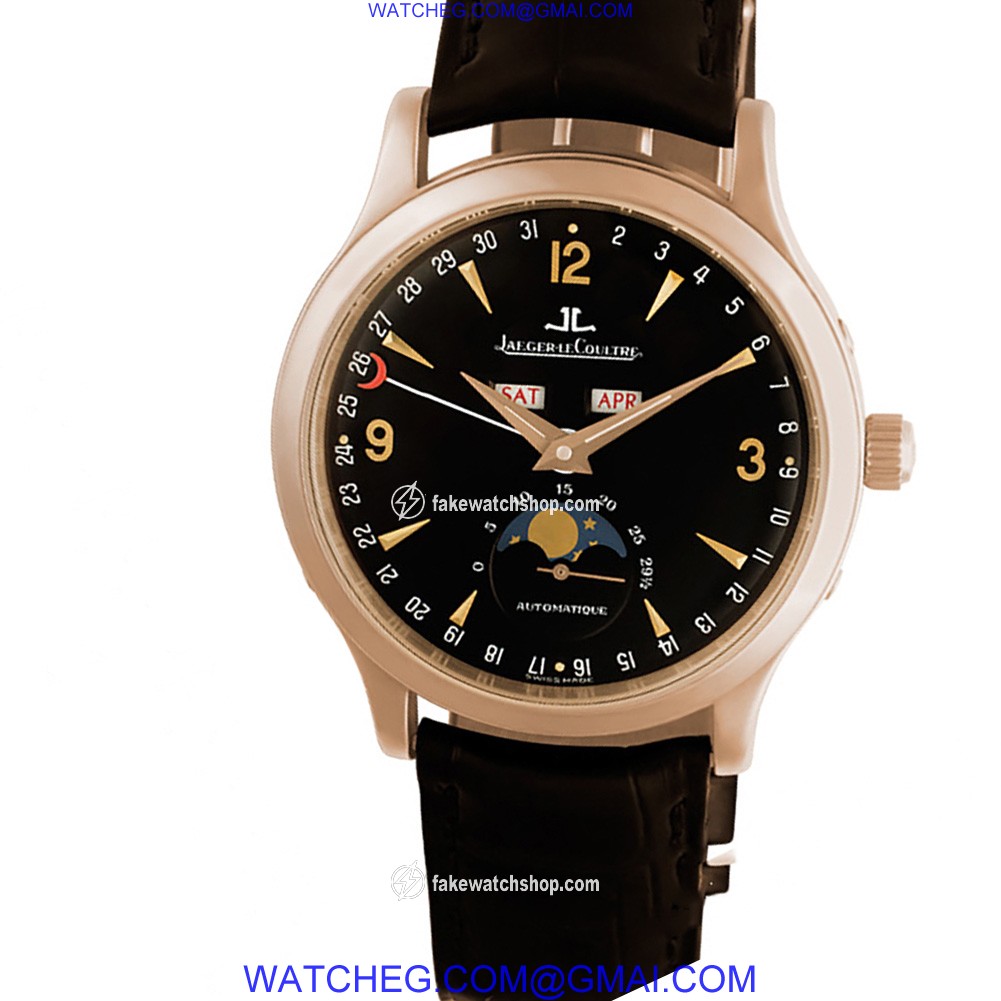 Jaeger LeCoultre 469 Master Moon Automatic Male 18k Pink Gold