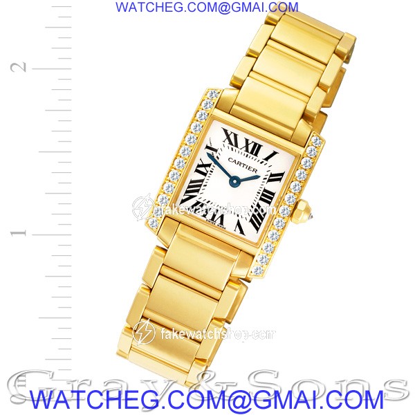 Cartier 2385 Tank Francaise Quartz Female 18k yellow gold