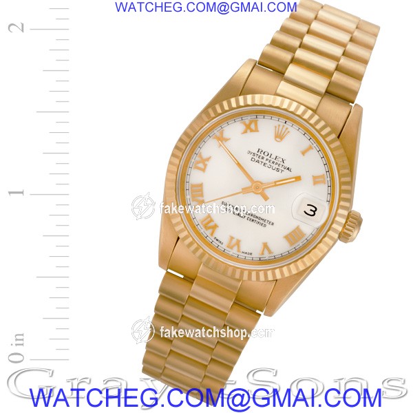 Rolex 68278 Datejust Automatic Unisex 18k yellow gold