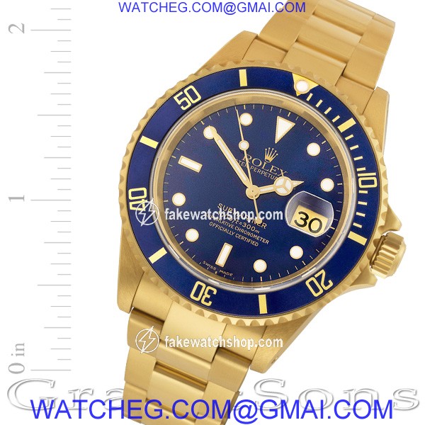 Rolex 16618 Submariner Automatic Male 18k yellow gold