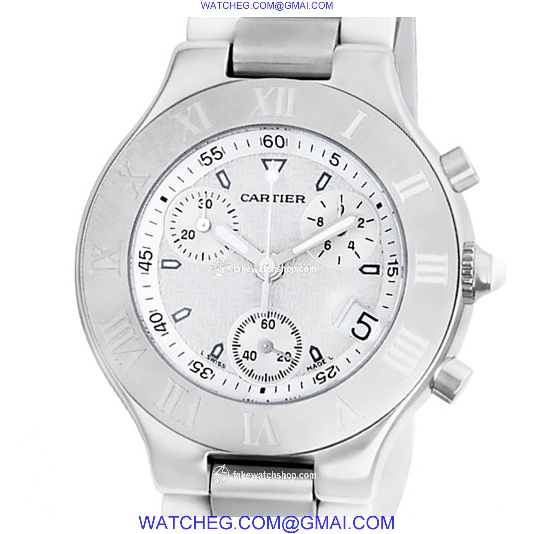 Cartier W10184U2 Chronoscaph 21 Quartz Unisex Stainless Steel