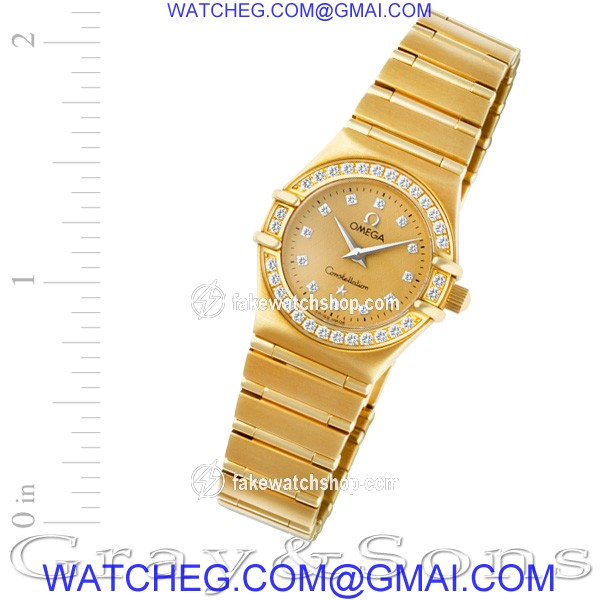 Omega 11671500 Constellation Quartz Female 18k yellow gold