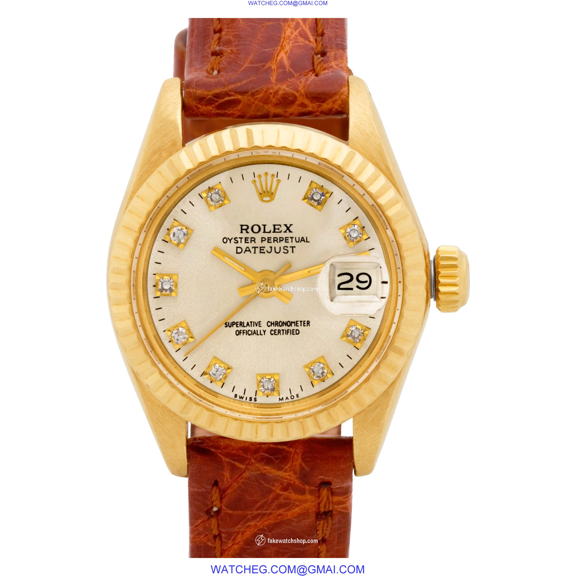 Rolex 6917 Datejust Automatic Female 18k Yellow Gold
