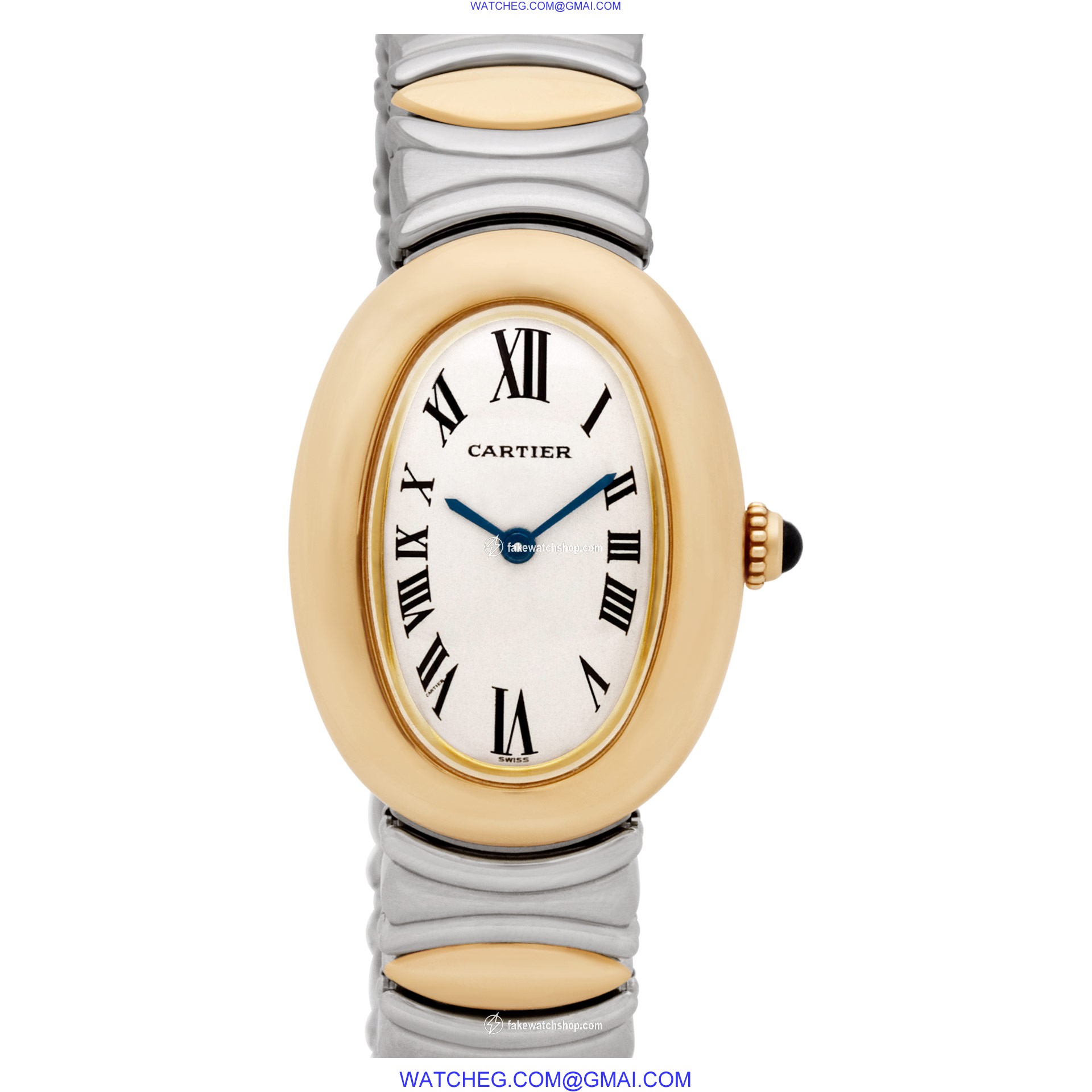 Cartier W15045D8 Baignoire Quartz Female 18k yellow gold