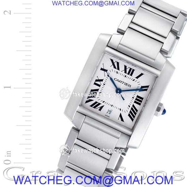 Cartier W51002q3 Tank Francaise Automatic Male Stainless Steel