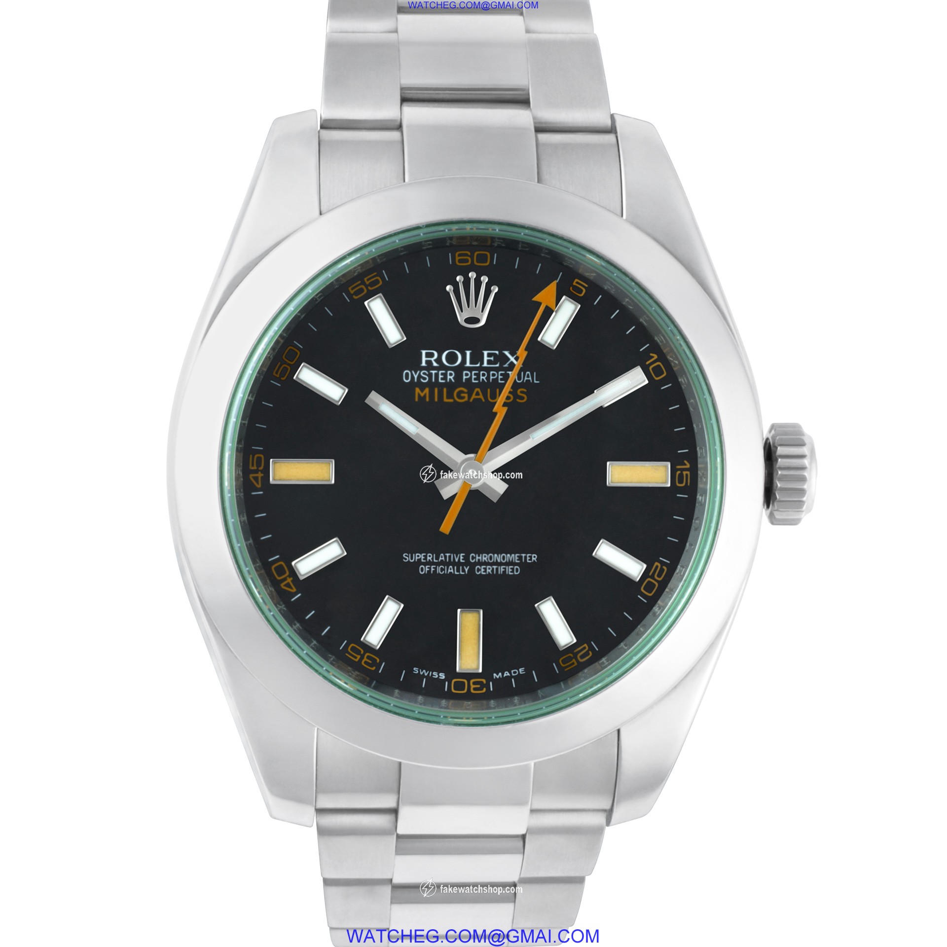 Rolex 116400GV Milgauss Automatic Male Stainless Steel