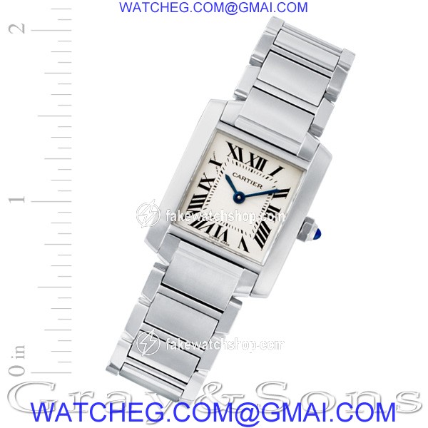 Cartier W51008Q3 Tank Francaise Quartz Female Stainless Steel