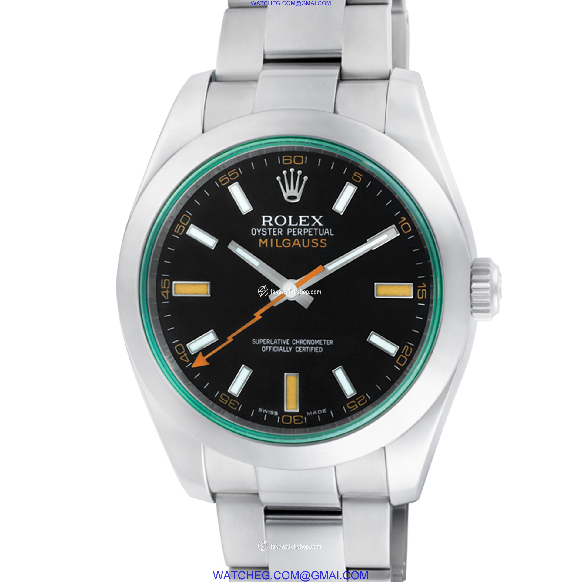 Rolex 116400V Milgauss Automatic Male Stainless Steel