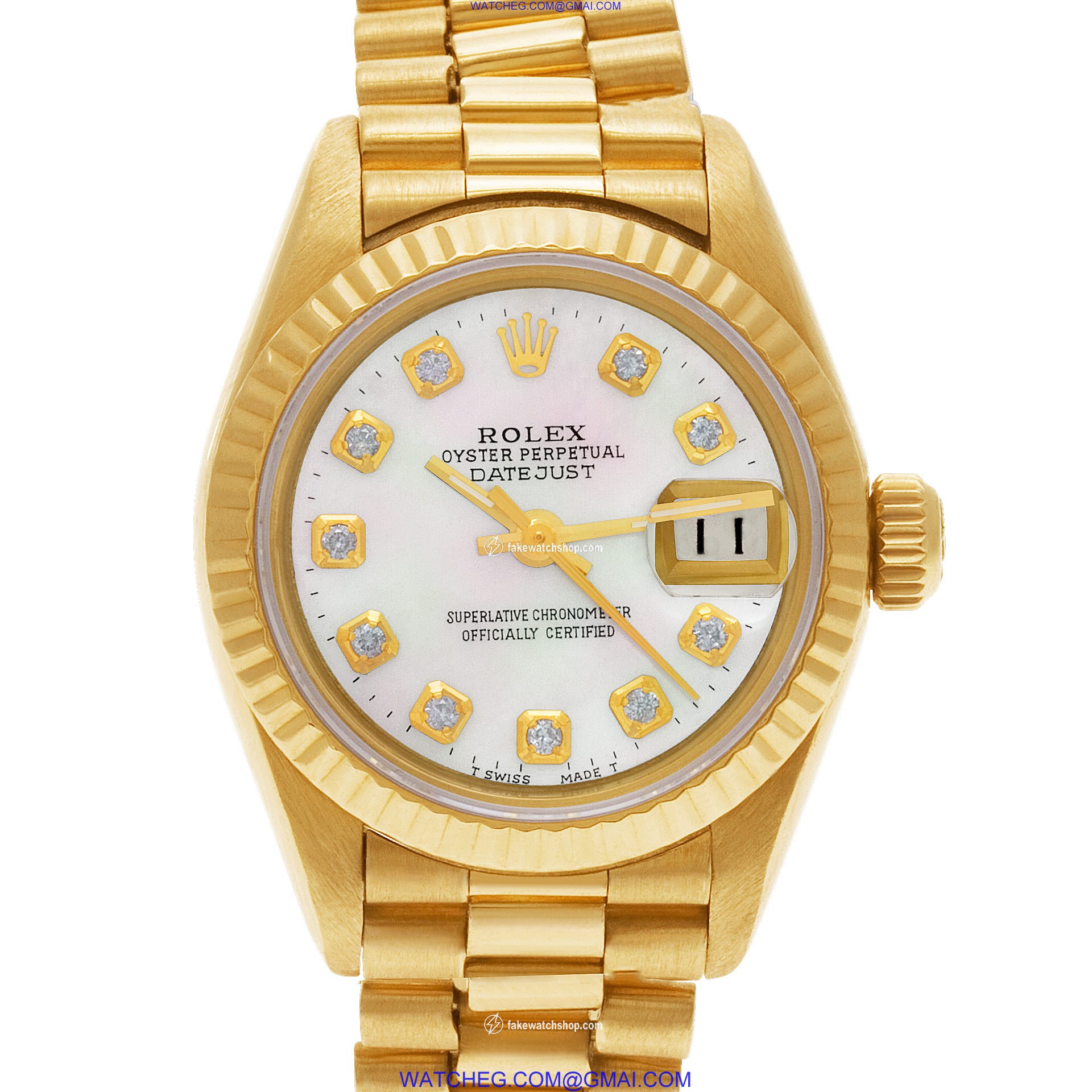 Rolex 69178 Datejust Automatic Female 18k yellow gold