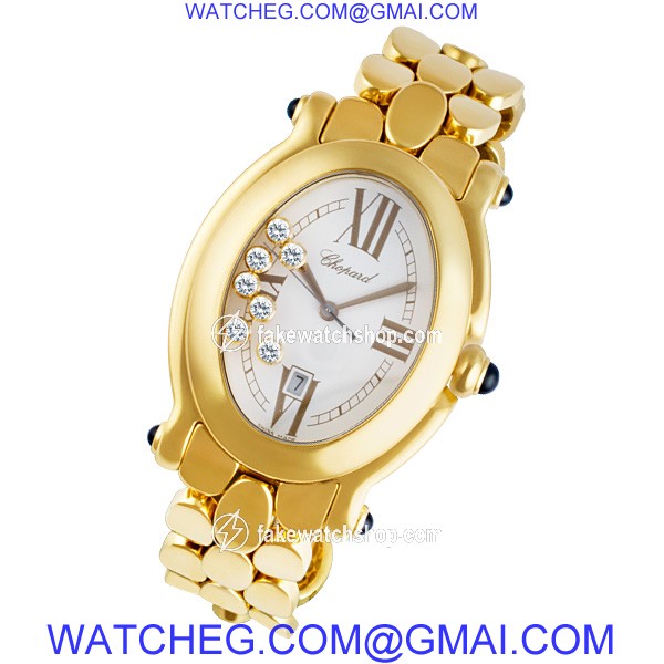 Chopard 277085-004 Happy Sport Quartz Female 18k yellow gold