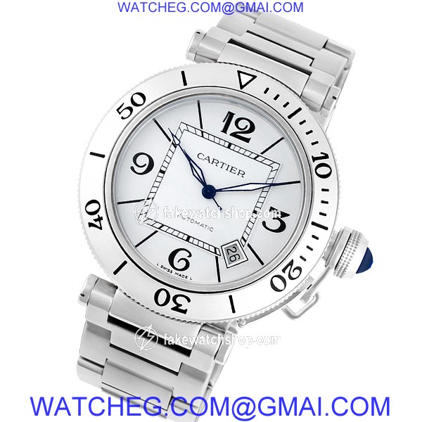 Cartier W31080M7 Pasha Seatimer Automatic Male Stainless Steel