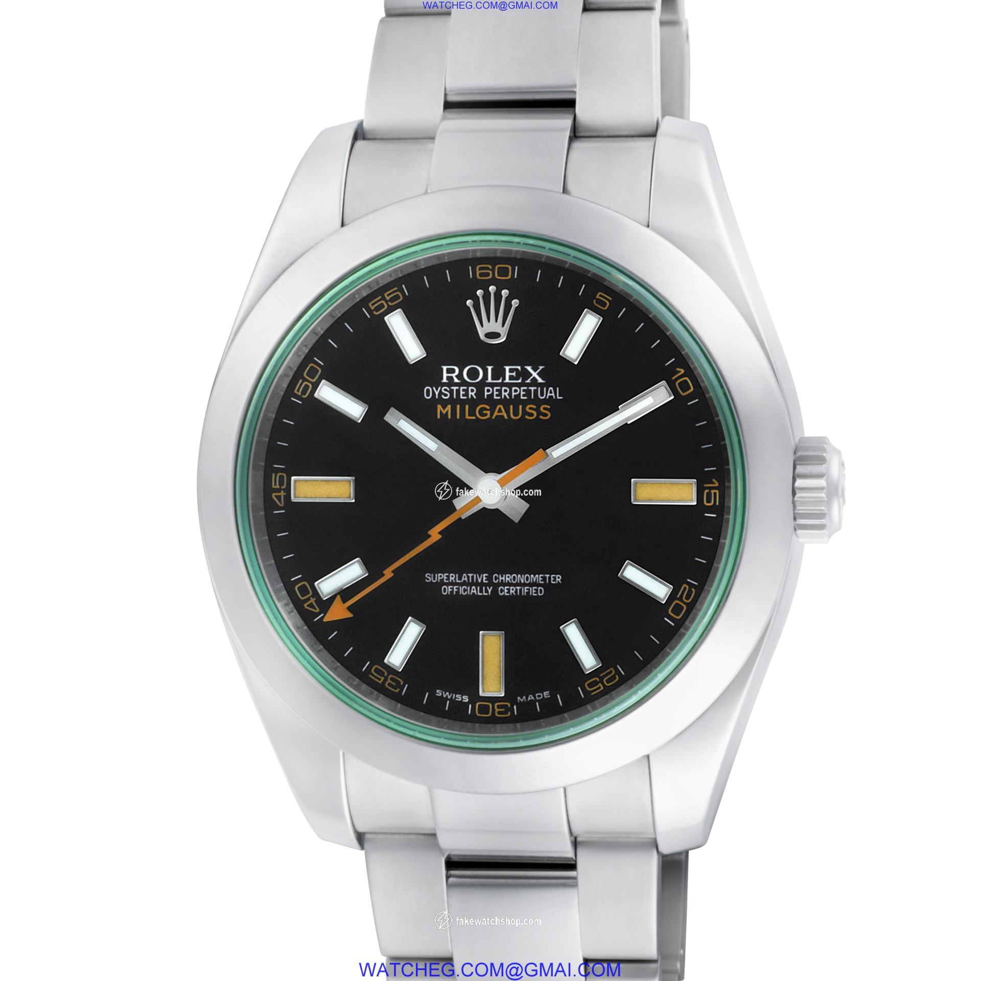Rolex 116400GV Milgauss Automatic Male Stainless Steel