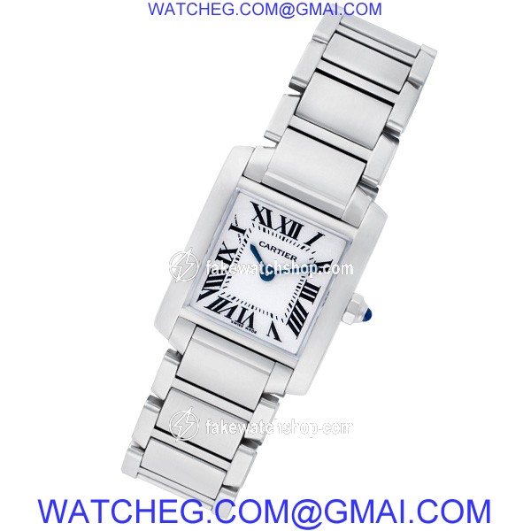 Cartier W51008Q3 Tank Francaise Quartz Female Stainless Steel