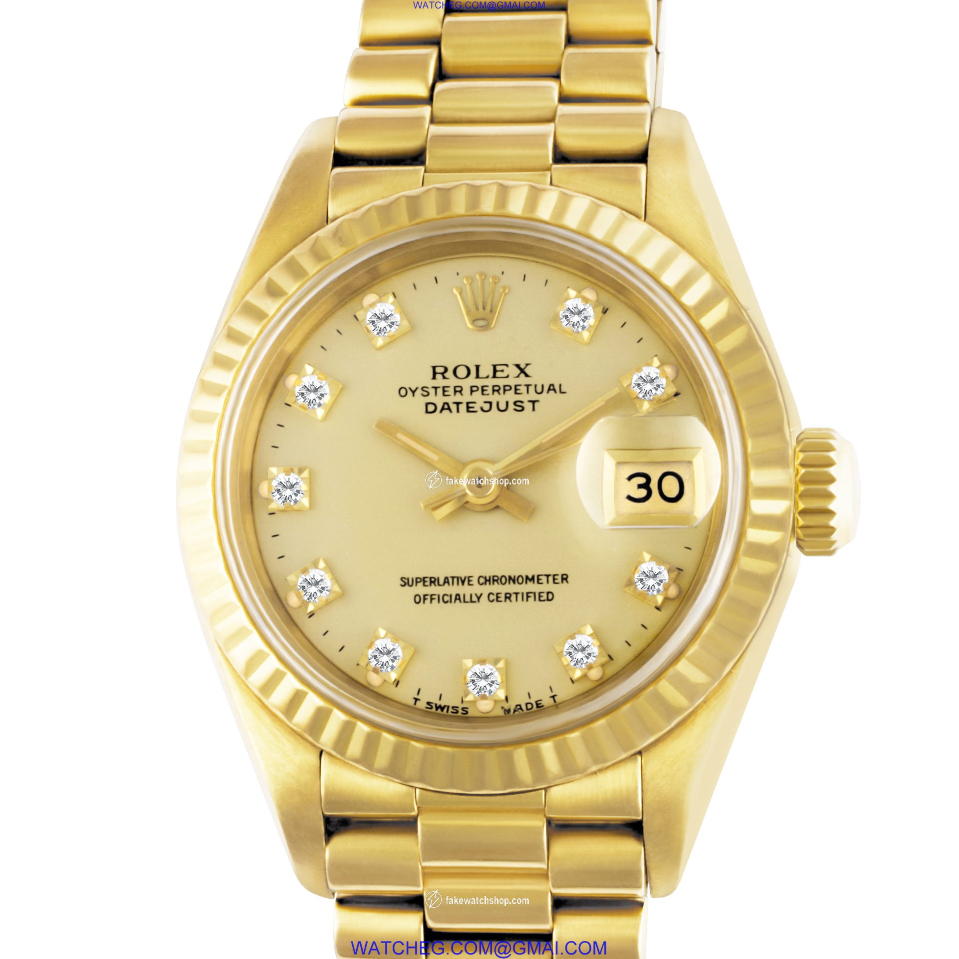 Rolex 69178 Datejust Automatic Female 18k yellow gold