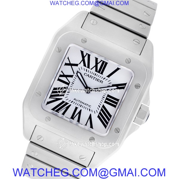 Cartier W200737G Santos 100 Automatic Male Stainless Steel