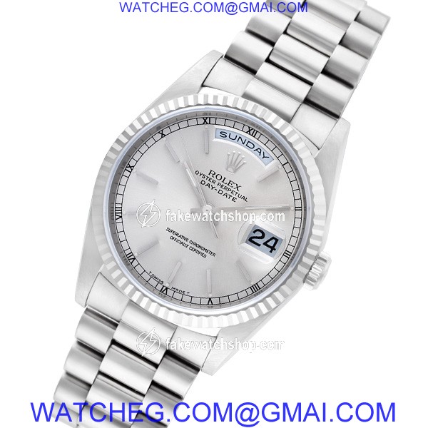 Rolex 18239 Day-Date Automatic Male 18k White Gold