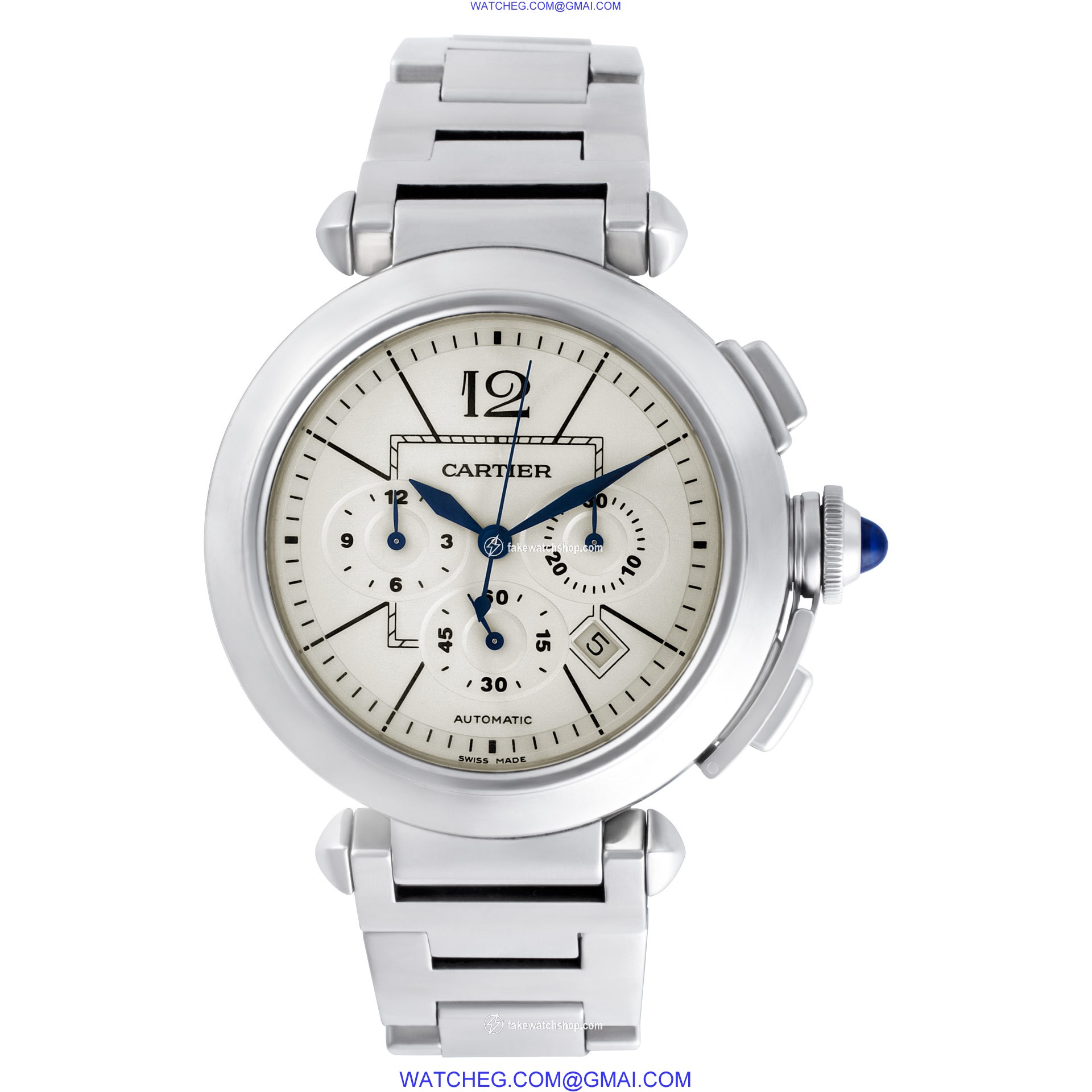 Cartier W31085M7 Pasha Automatic Male Stainless Steel