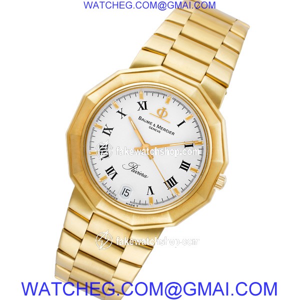 Baume & Mercier 87012.9 Riviera Quartz Unisex 18k yellow gold