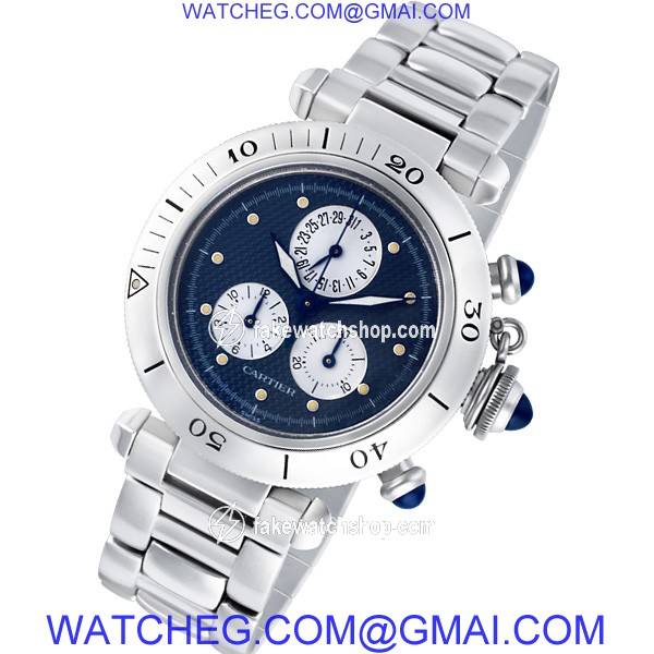 Cartier W31048M7 Pasha Quartz Male Stainless Steel
