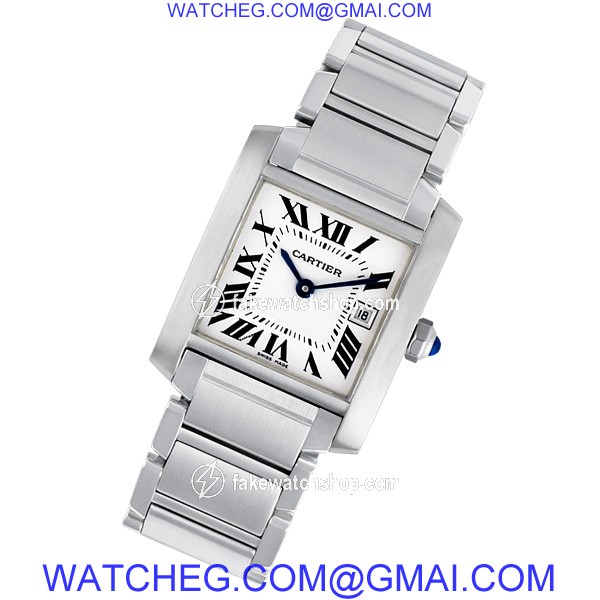 Cartier W51011Q3 Tank Francaise Quartz Unisex Stainless Steel