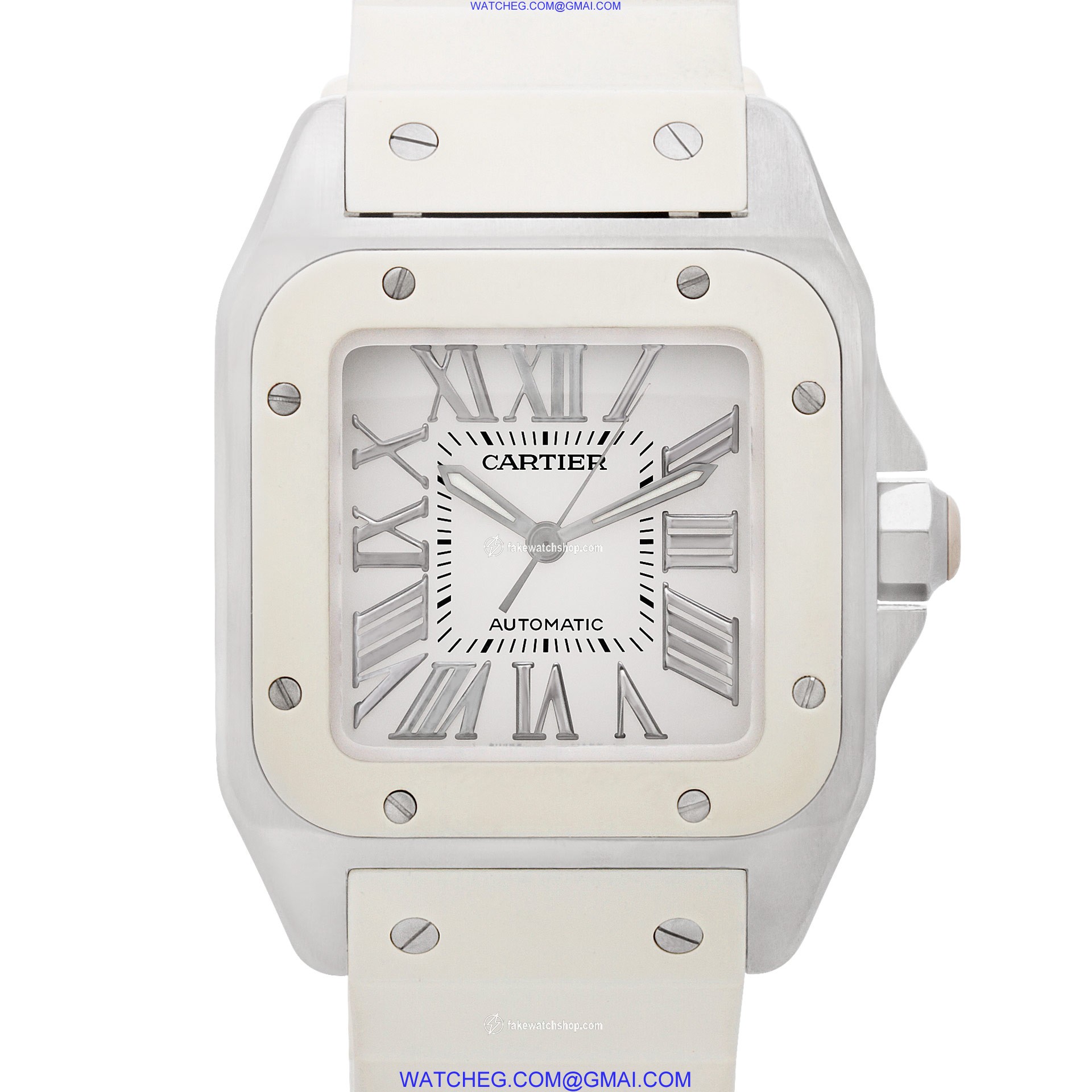 Cartier W20122U2 Santos 100 Automatic Female Stainless Steel