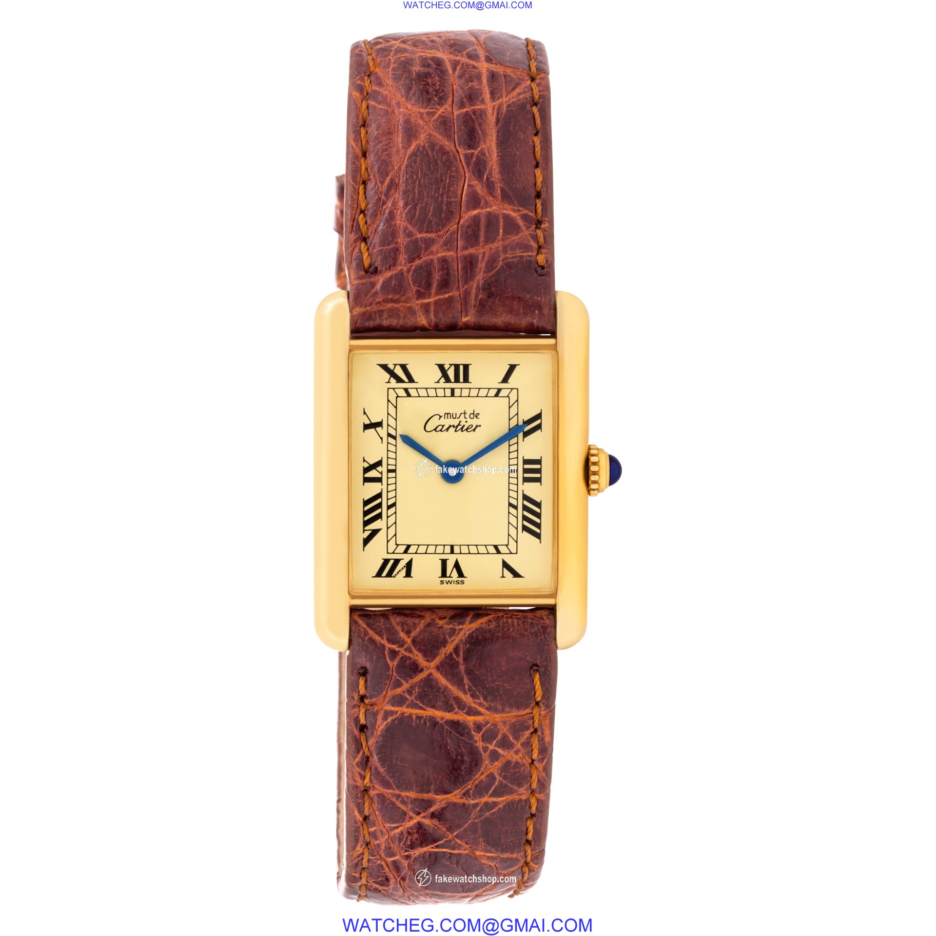Cartier 60029 Tank Vermeil Manual Female Vermeil