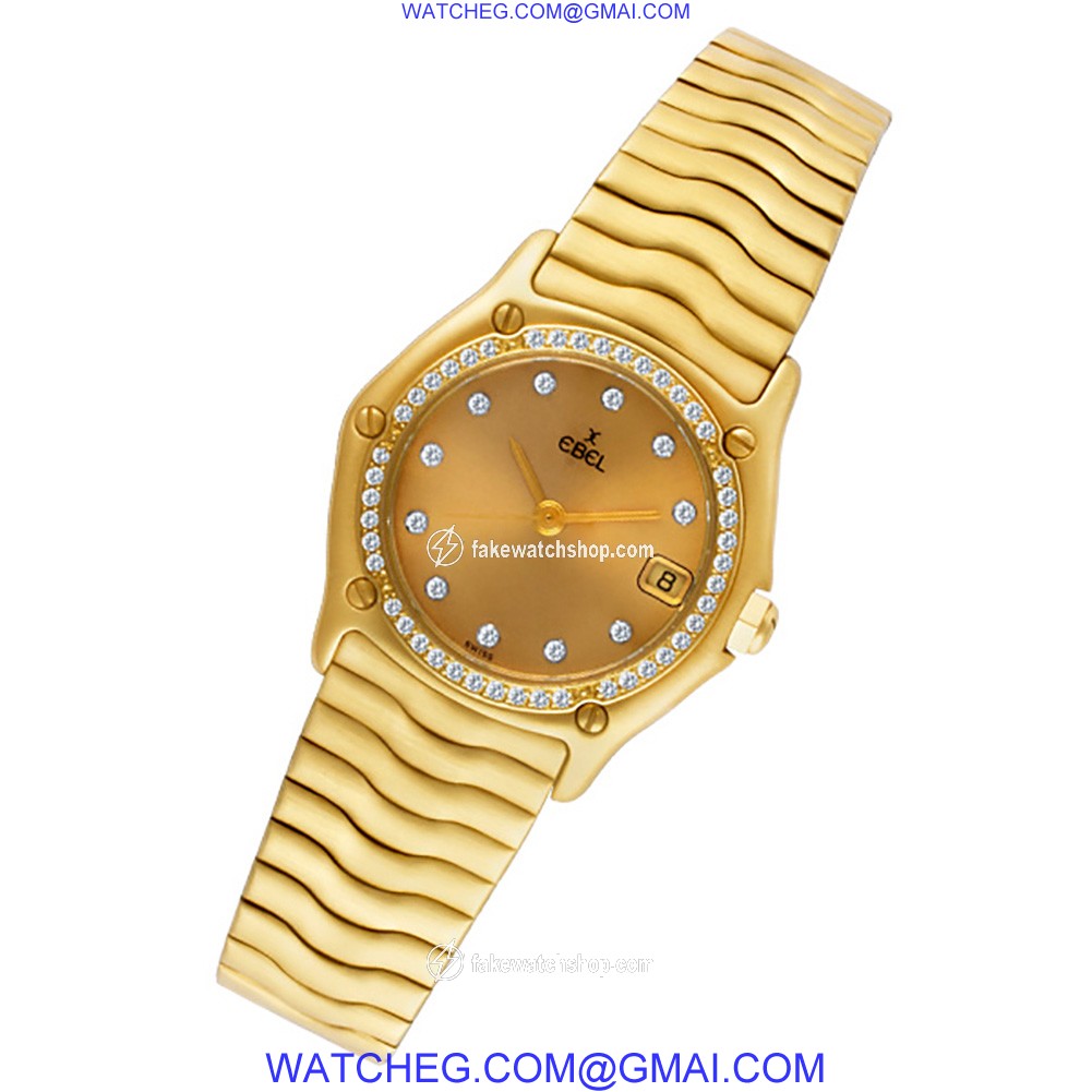 Ebel 883908 Sportwave Quartz Female 18k yellow gold
