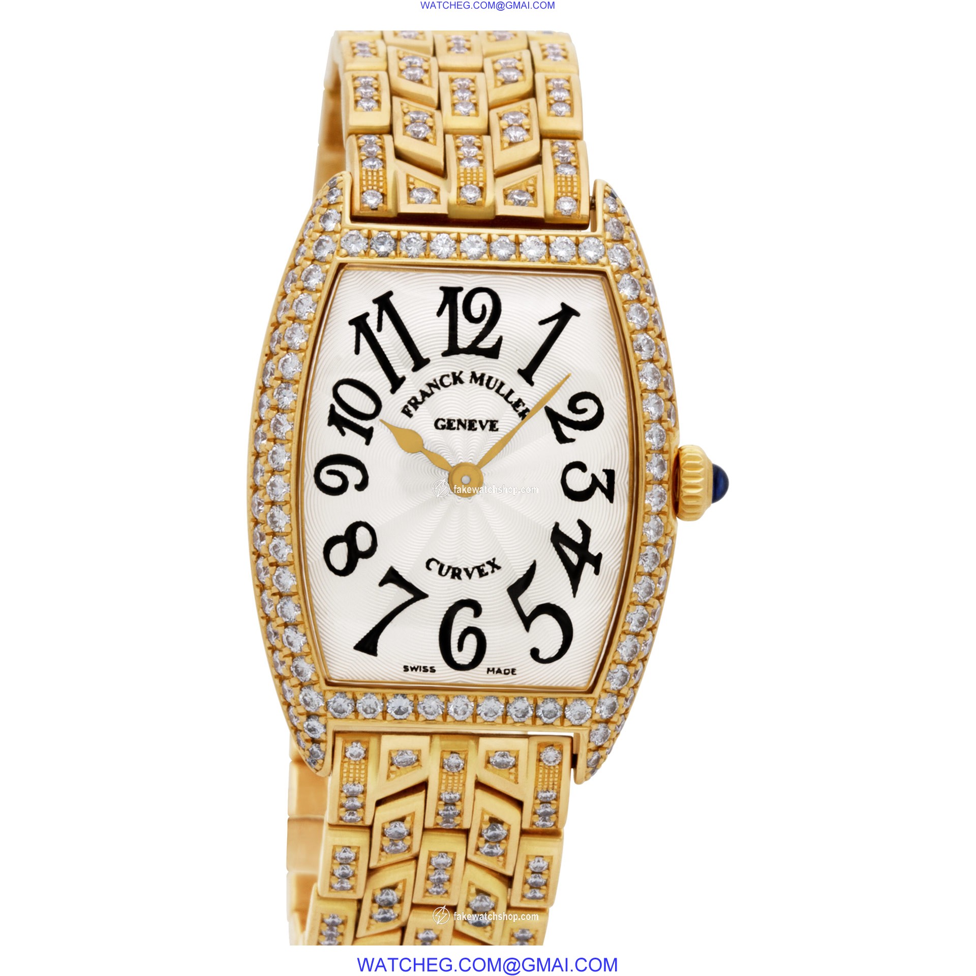 Franck Muller 1752qzd Curvex Quartz Female 18k Pink Gold