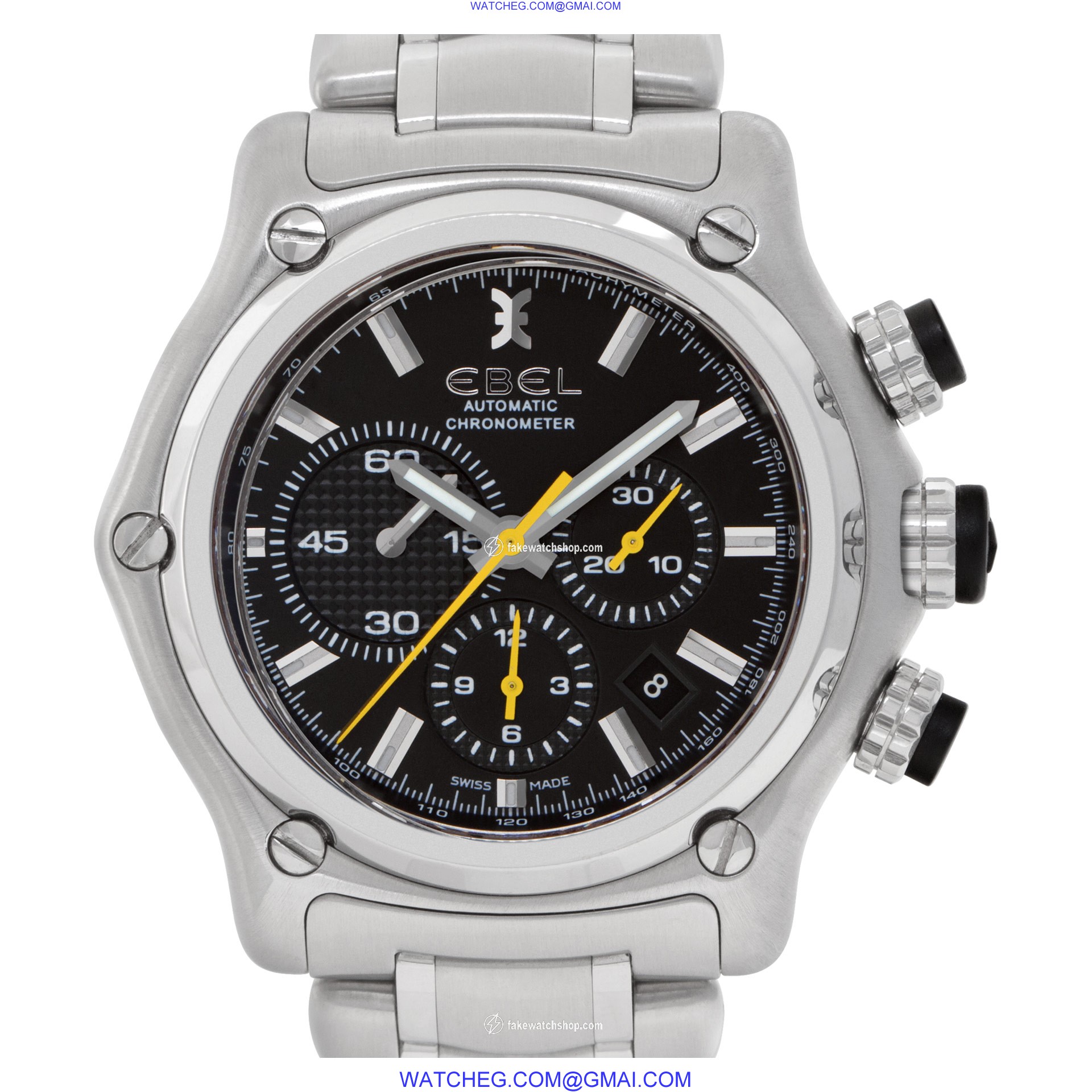Ebel E9137l72 Chronograph Automatic Male Stainless Steel