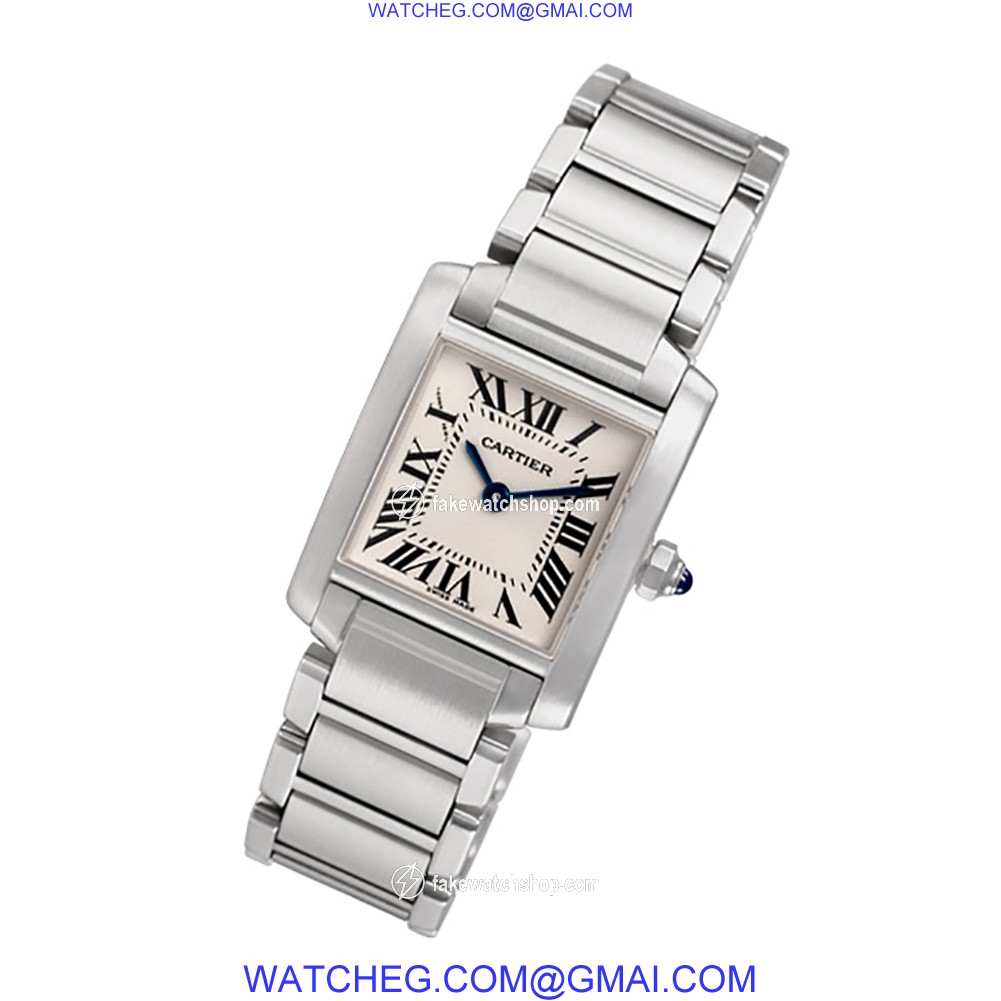 Cartier W51008Q3 Tank Francaise Quartz Female Stainless Steel