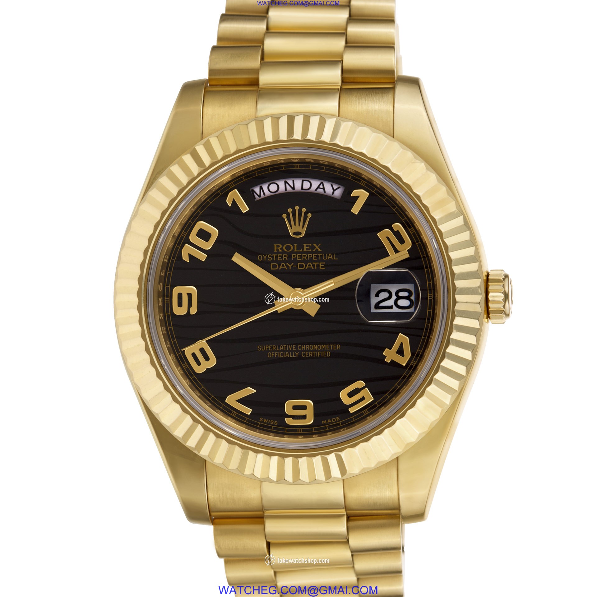 Rolex 218238 Day-Date II Automatic Male 18k yellow gold