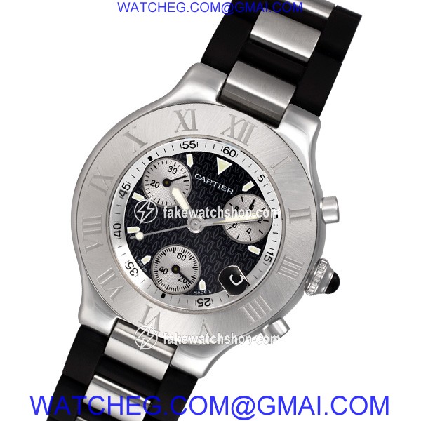 Cartier w510125u2 Chronoscaph 21 Quartz Male Stainless Steel
