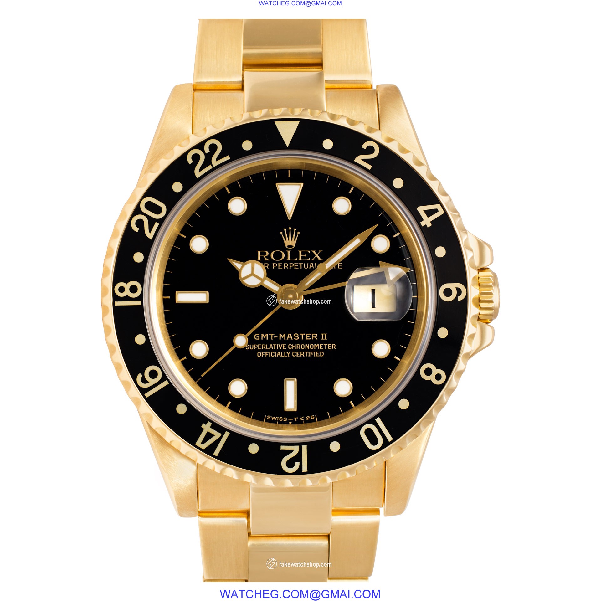 Rolex 16718 GMT-Master Automatic Male 18k yellow gold