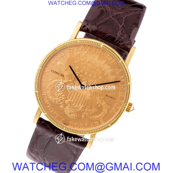 Corum Corum 3007 $20 Coin Quartz Male Gold