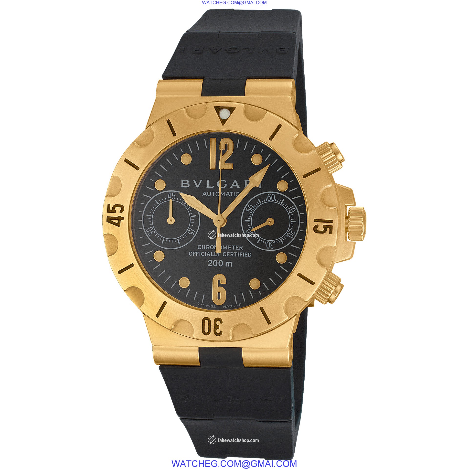 Bvlgari sc38g Scuba Automatic Male 18k yellow gold