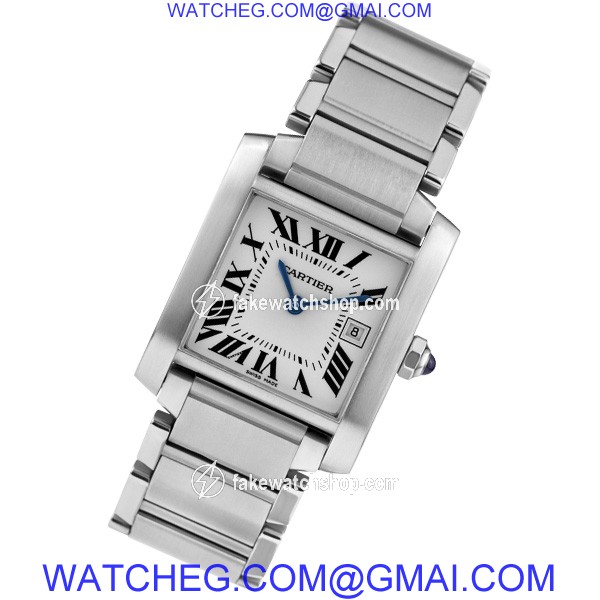 Cartier W51011Q3 Tank Francaise Quartz Female Stainless Steel