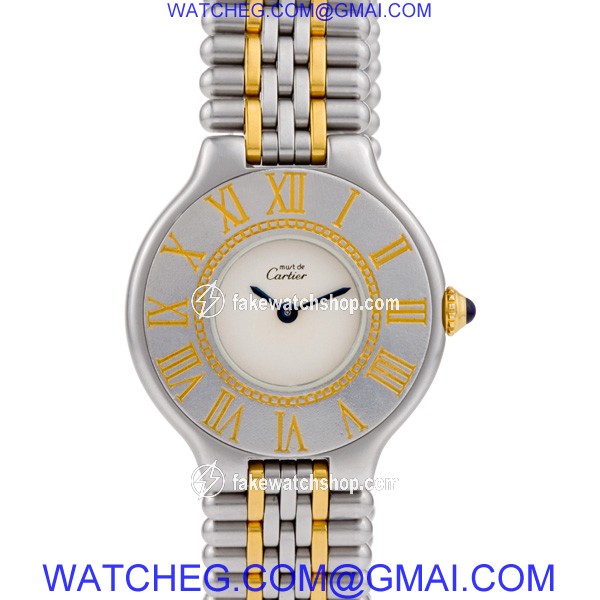 Cartier Cartier 2640 Must 21 Quartz Female Gold & Stainless Steel