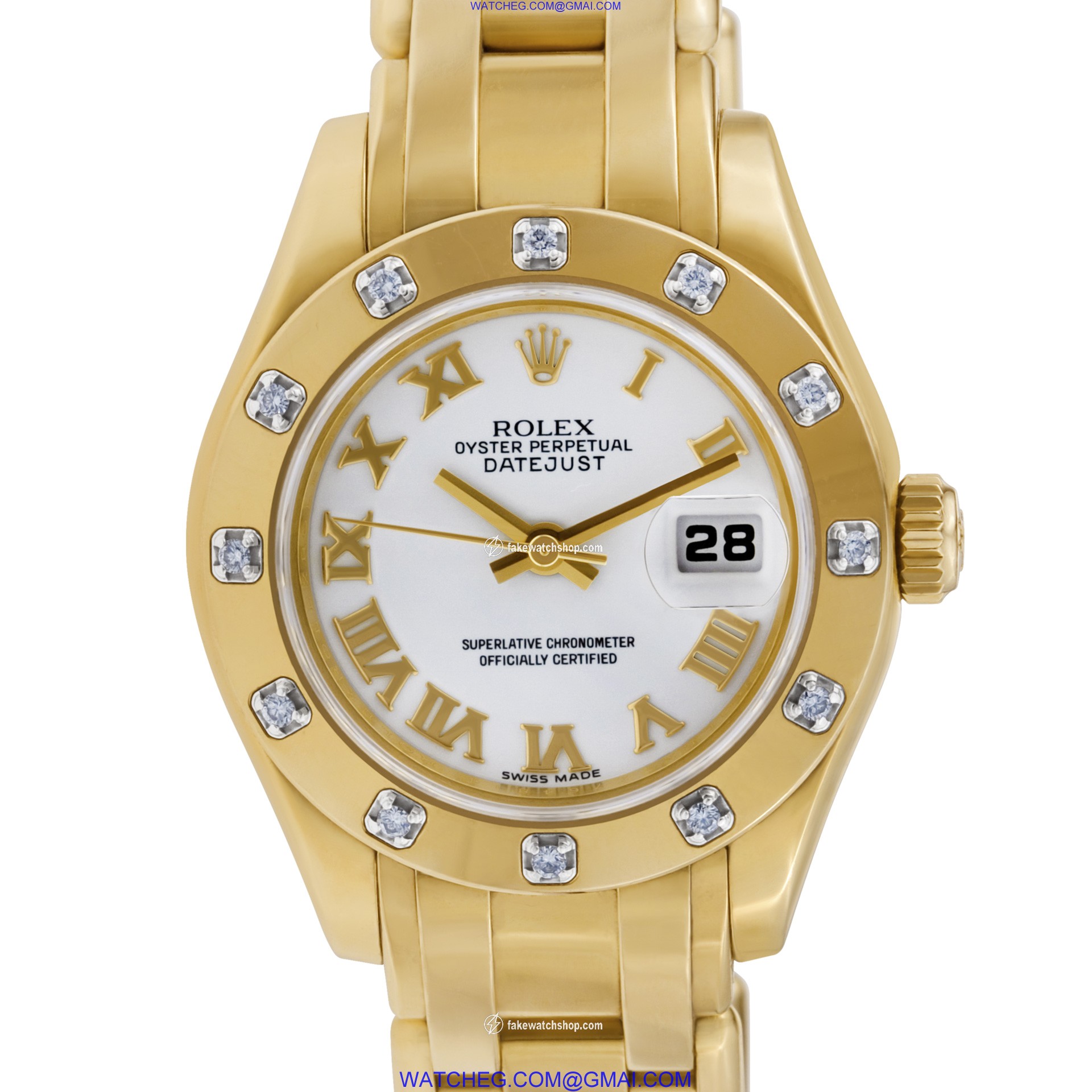 Rolex 80318 Pearlmaster Automatic Female 18k yellow gold