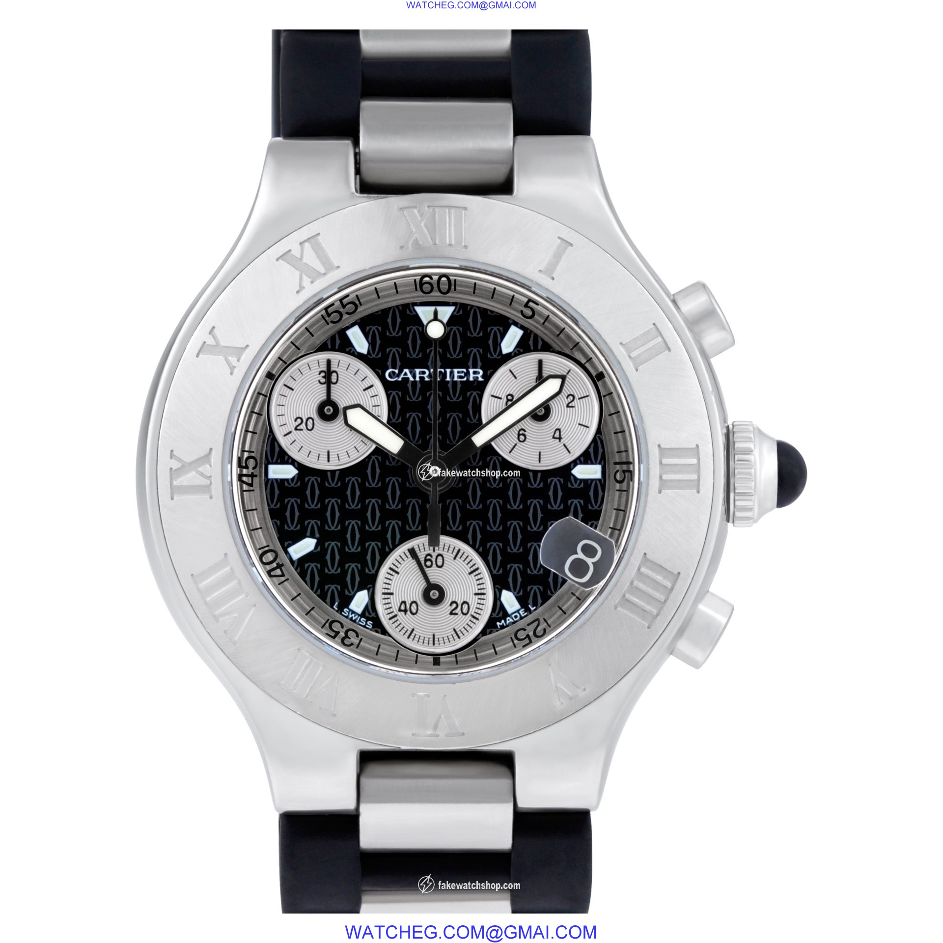 Cartier W10125U2 Chronoscaph 21 Quartz Female Stainless Steel