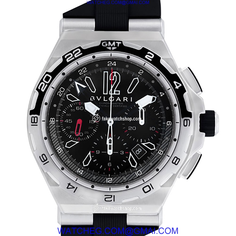 Bvlgari DP 45 STV CH/GMT Diagono Professional Automatic Male Stainless Steel