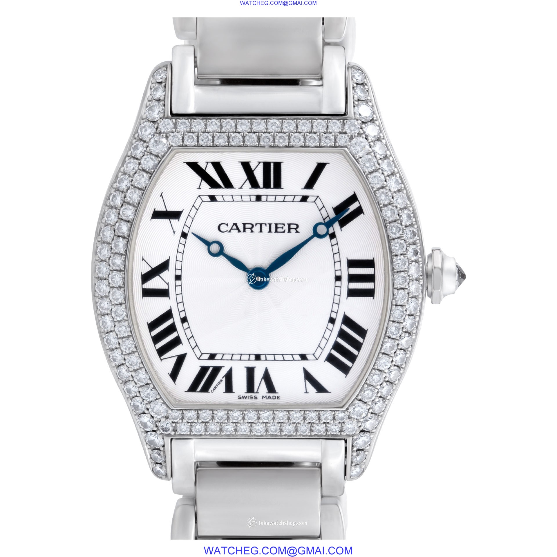 Cartier 2497 Tortue Manual Unisex 18k White Gold